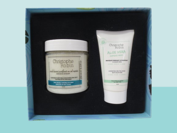 Hydrating Cleansing Scrub & Melting Mask Set for Glowing Skin