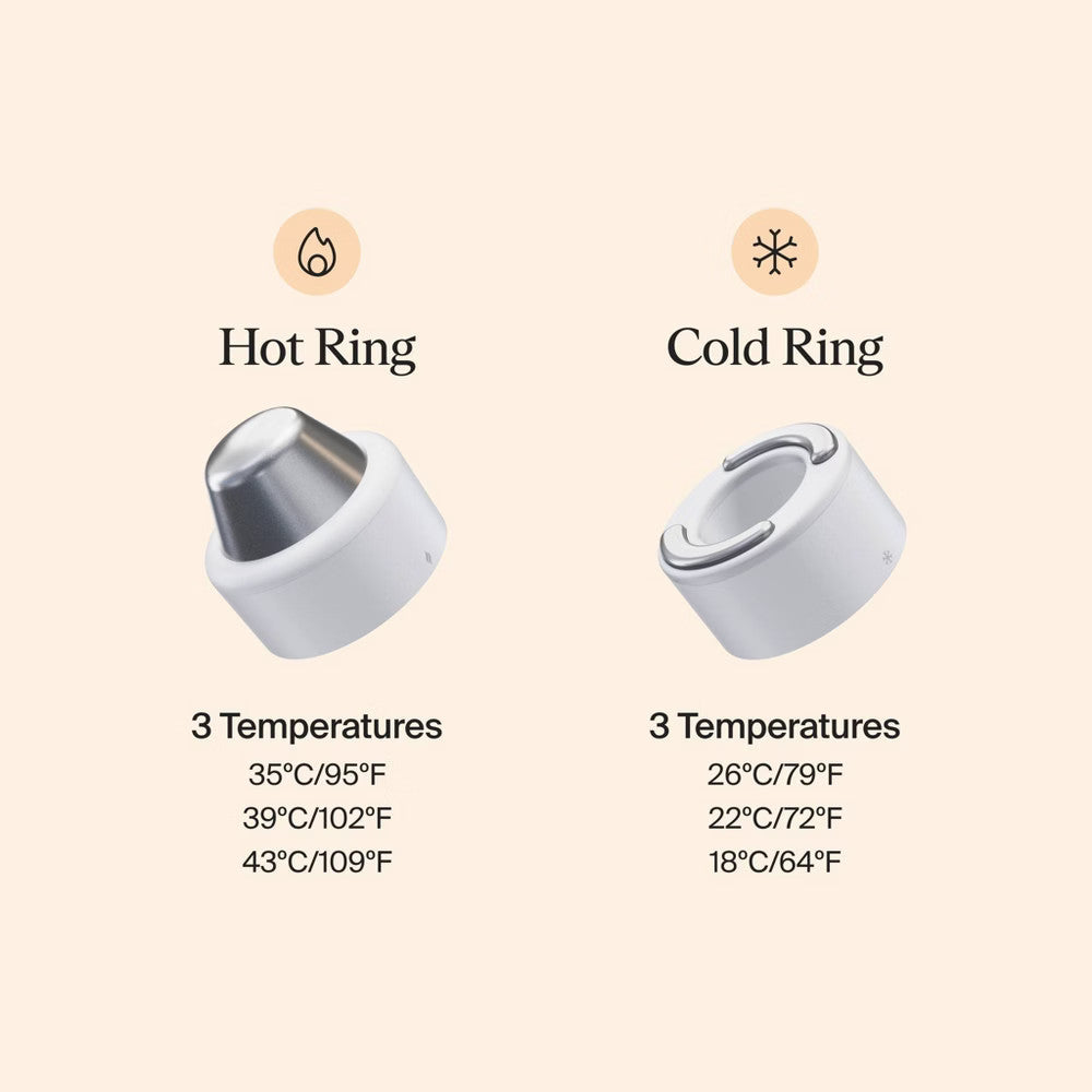 Therabody TheraFace Hot & Cold Ring Set - Facial Therapy Attachments