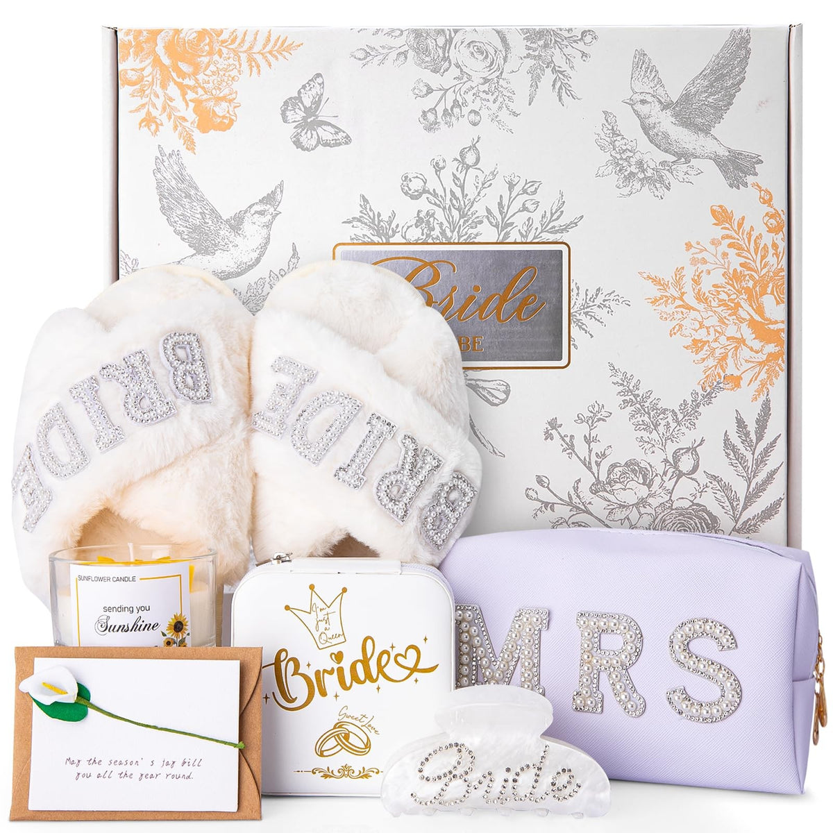 7-Piece Bridal Shower Gift Set for Bride-to-Be Wedding Engagement Presents