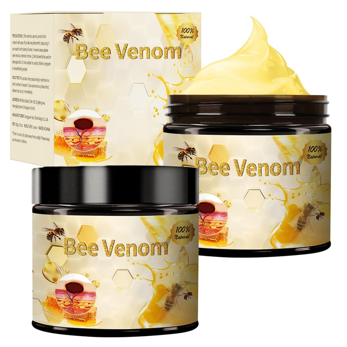 Bee Venom Repair Cream for All Skin Types Natural Moisturizer