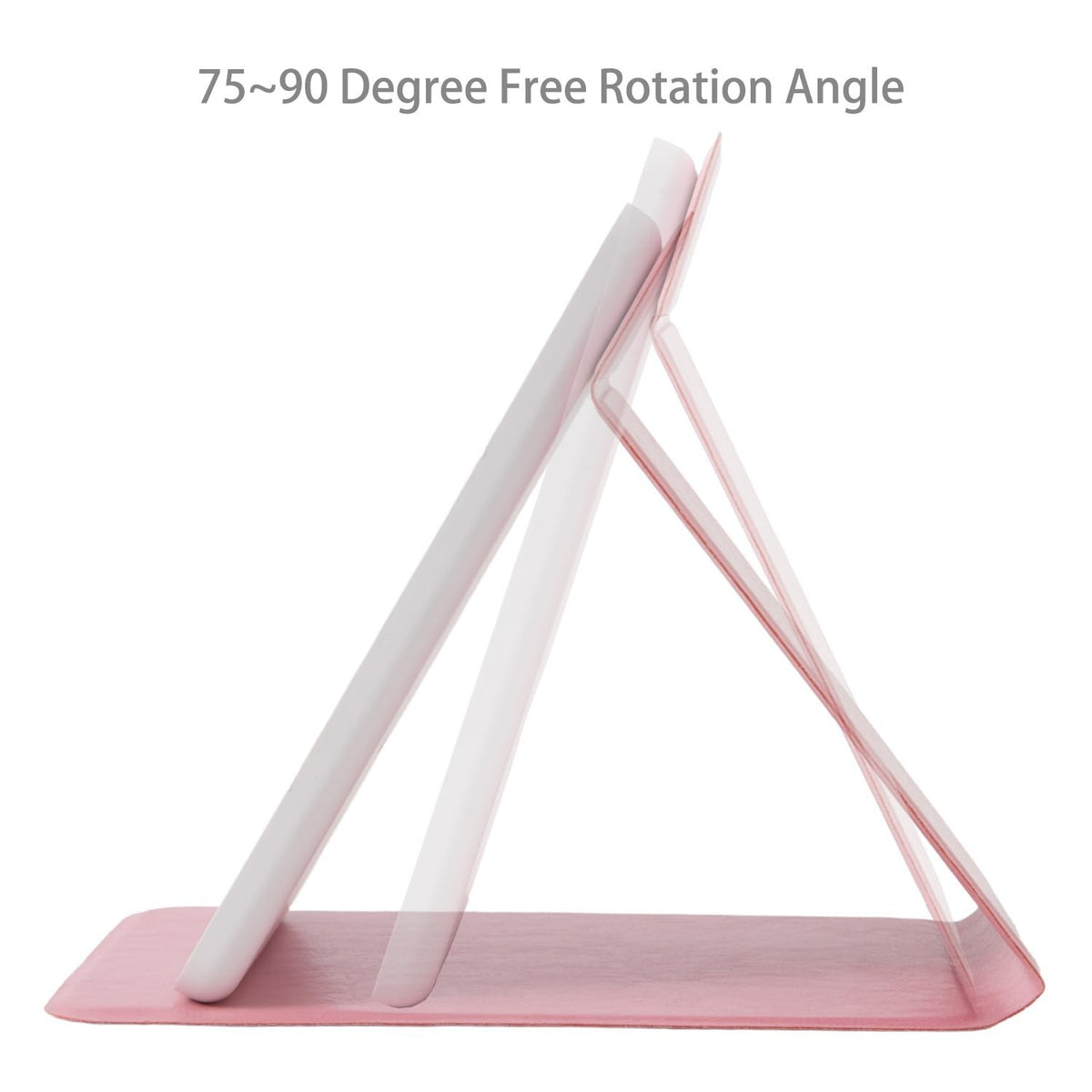 Travel Mirror with LED Lights, Dimmable & Rechargeable, Pink