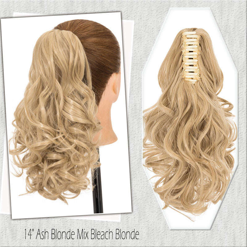 Fake Ponytail Clip-In Hair Extension Thick Natural Look 14 Inches
