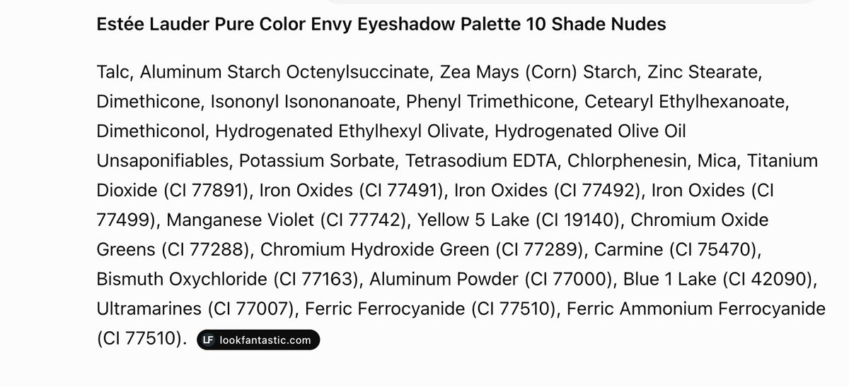 Estee Lauder Pure Color Envy Eyeshadow Palette 10 Nudes - New In Box