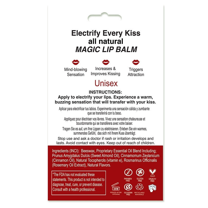 Buzzing Pheromone Lip Balm for Sensual Kisses - All Flavors Included