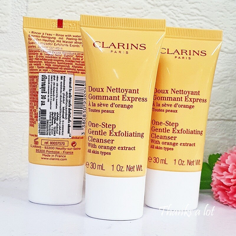 Clarins One-Step Gentle Exfoliating Cleanser for All Skin Types 0.9 oz