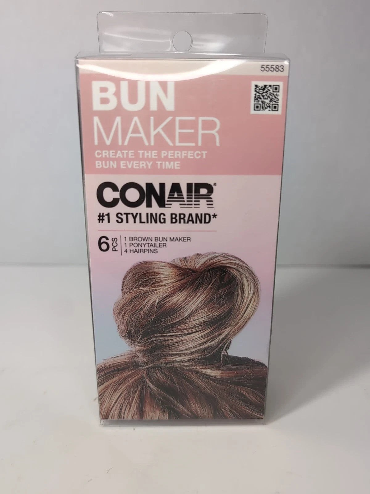 Conair Bun Maker Kit Brown Hair Styling Tool Hairpins & Ponytail