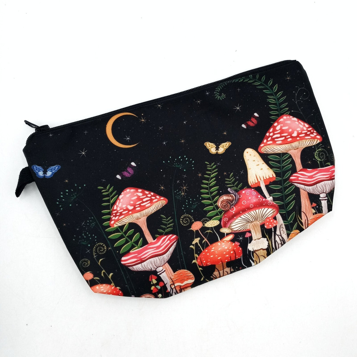 Mushroom Shaped Zippered Pouch – Stash Pencil Make Up Bag