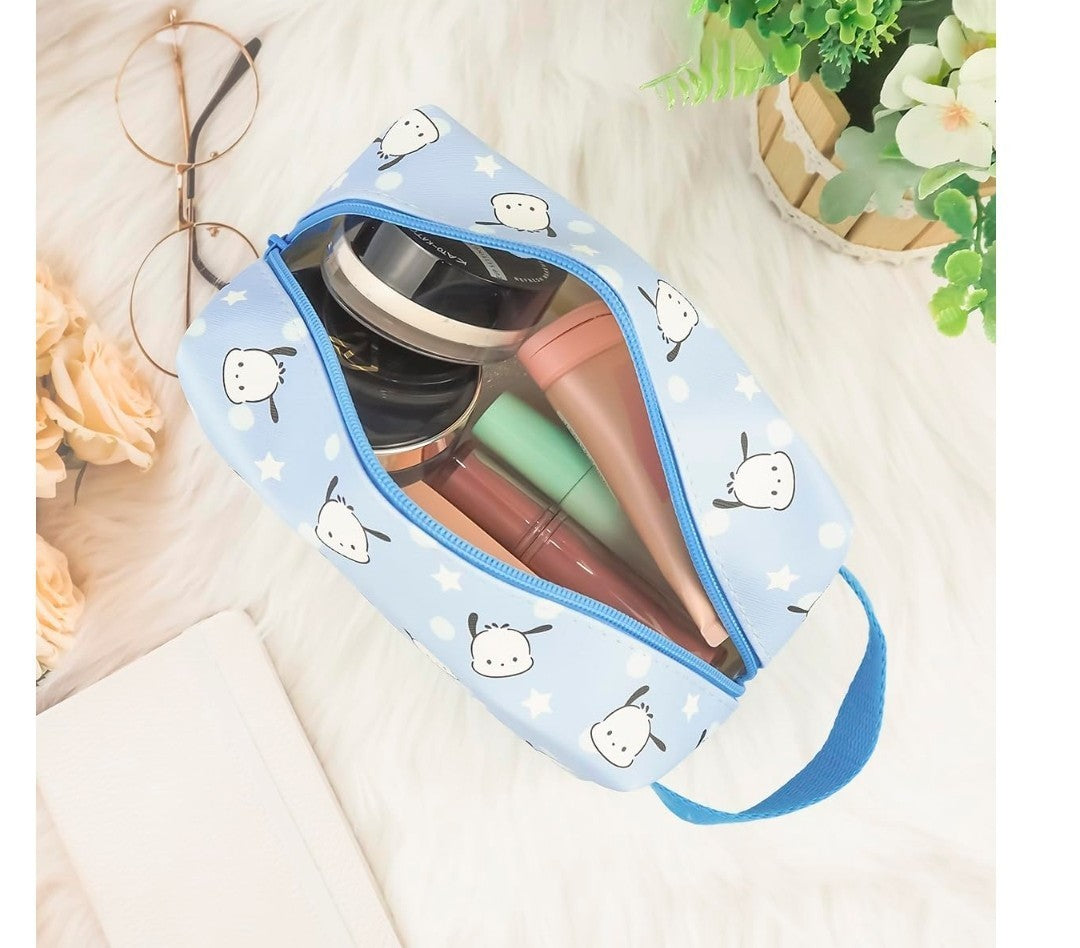 Anime Cinnamoroll Dog Makeup Bag - Cute Cosmetic Pouch for Travel & Storage