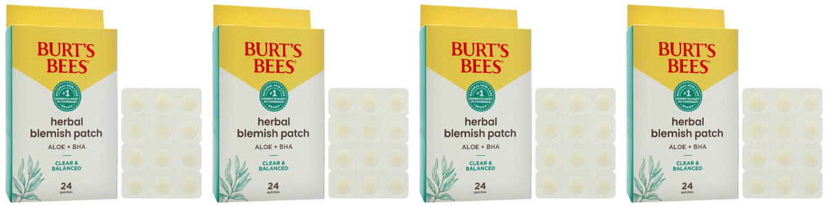 Herbal Blemish Patch Set – 4 Packs of 24 Patches for Acne Care