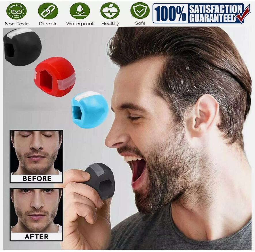 3 Pack Jawline Exerciser Balls for Face & Double Chin Toning - Men Women
