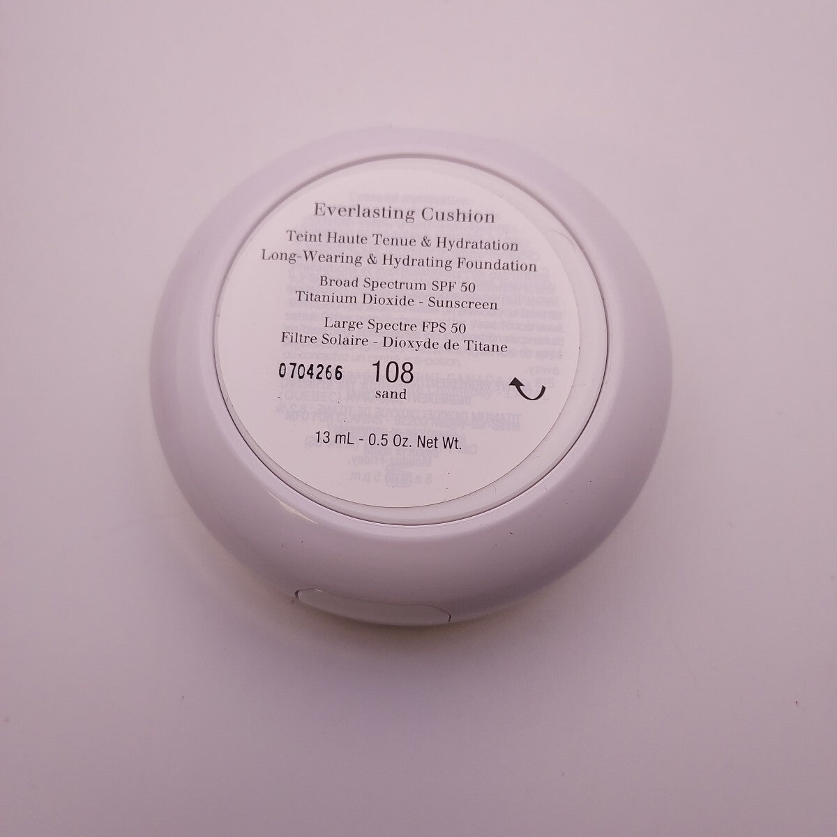 Clarins Everlasting Cushion SPF50 Hydrating Long-Wear Foundation 108 Sand