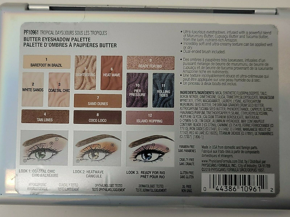 Physicians Formula Butter Eyeshadow Palette Multiple Shades 0.55oz