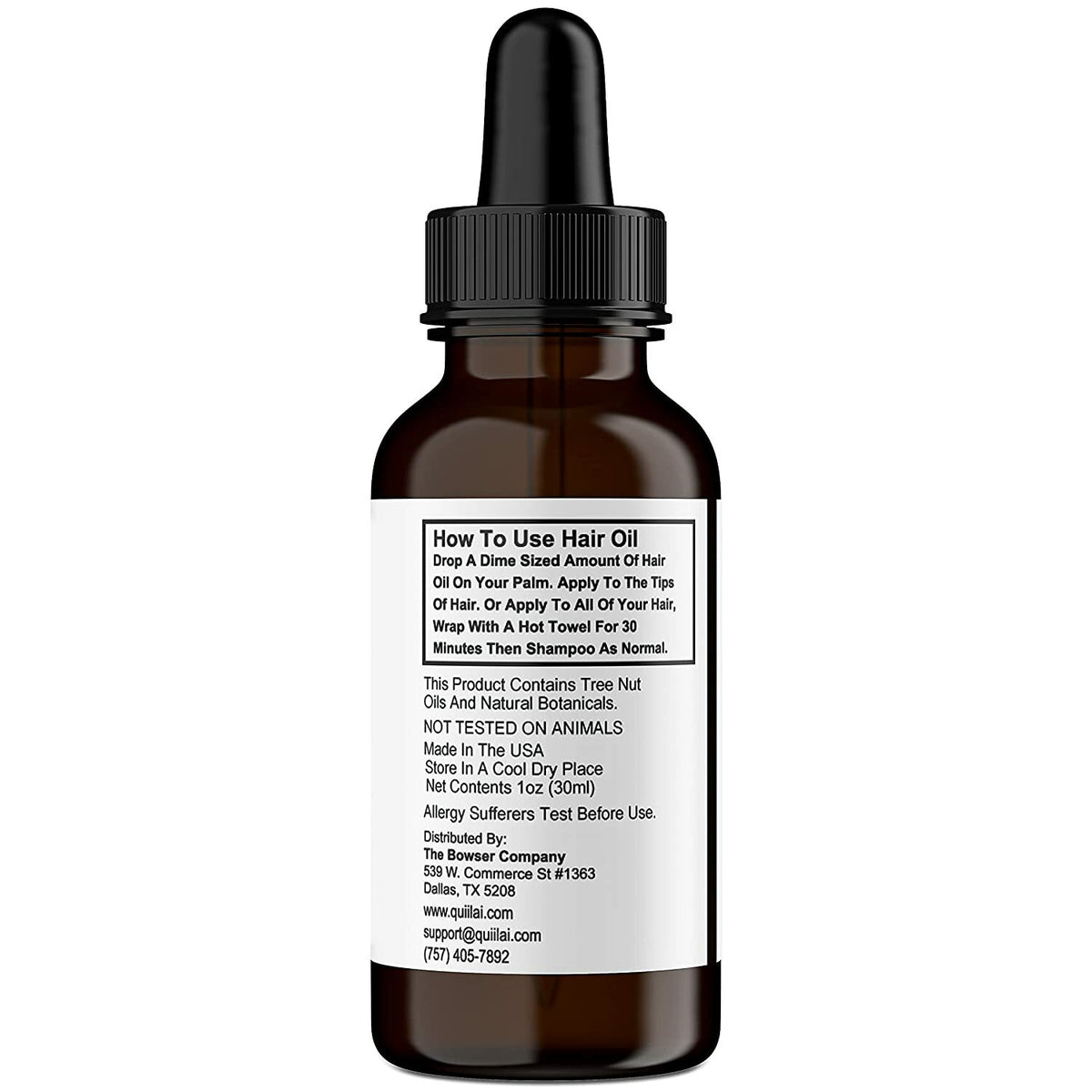 Premium Scented Hair Oil w/Oatmeal & Honey for Growth Less Split Ends