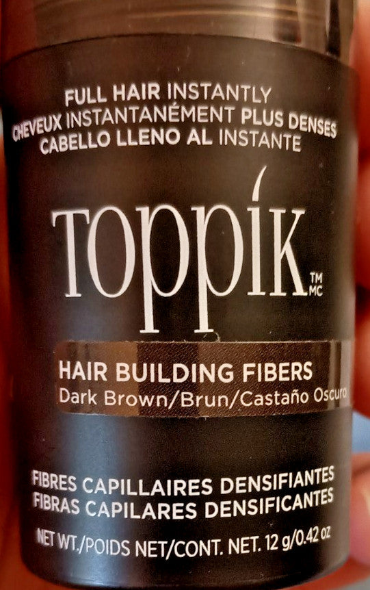 Hair Building Fibers Dark Brown 12g, 3-Pack