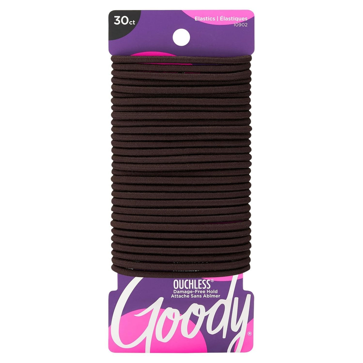 Braided Ouchless Hair Ties: 30 Count Long-Lasting Hold for Curly &
