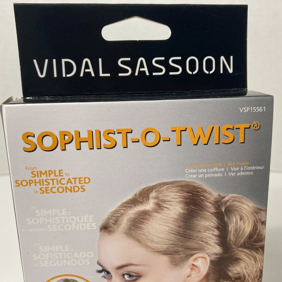 2) Sophist-O-Twist Vidal Sassoon Hair Bun Maker Blonde Styling