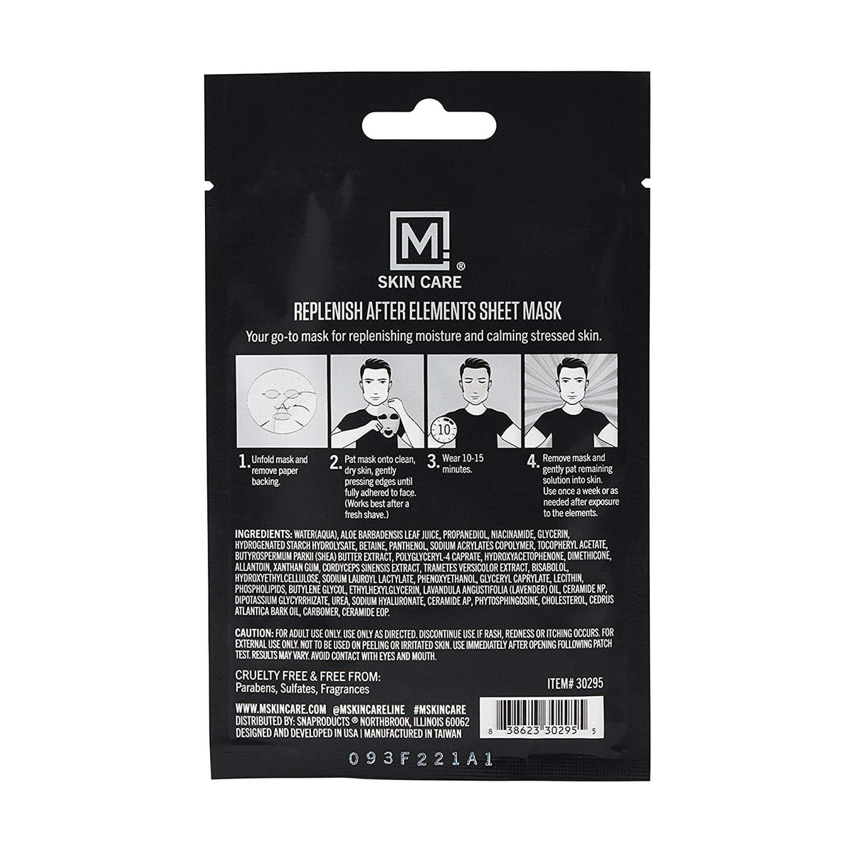 Men's After-Shave Sheet Mask Set - 9 Pack Facial Treatment