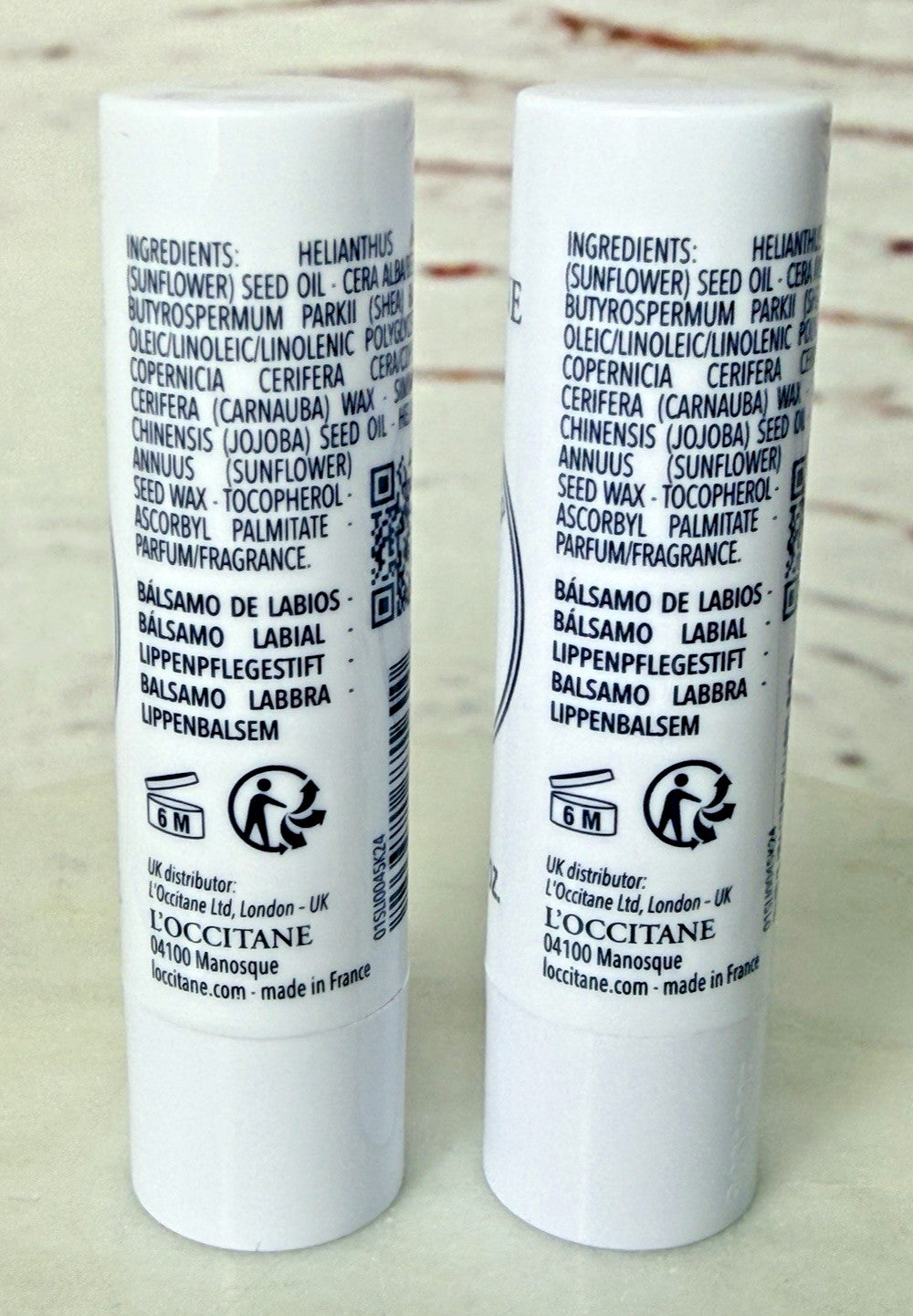 Moisturizing Shea Butter Lip Balm Stick Set for Dry Lips – Pack of 2