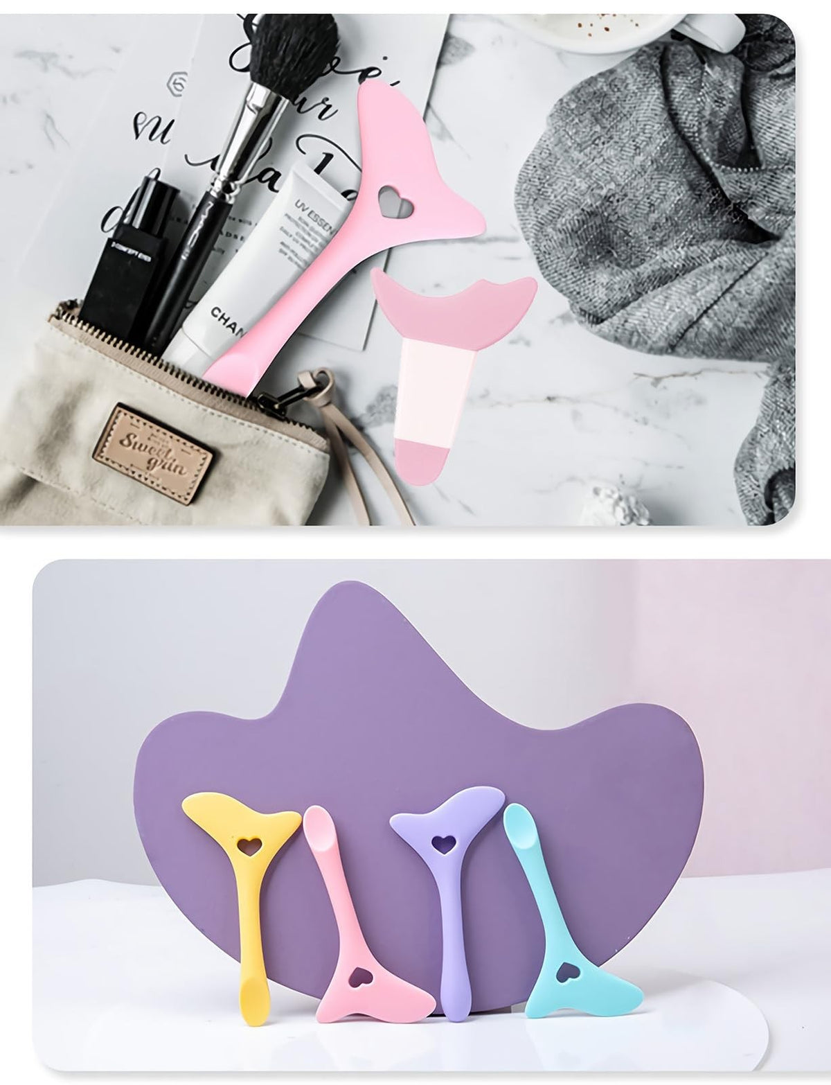 Reusable Silicone Eyeliner Stencils for Precise Eye Makeup Application