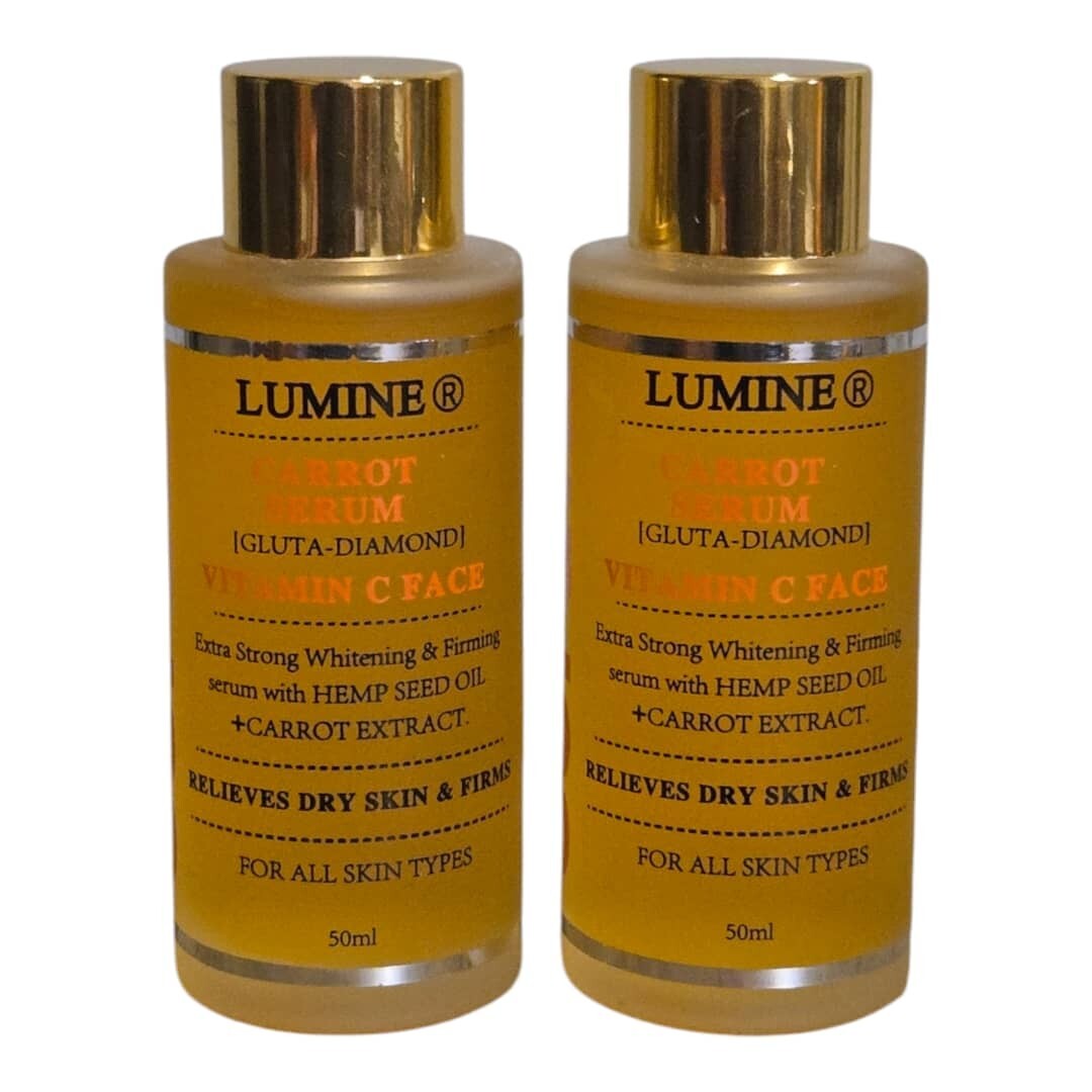 Carrot Brightening Firming Moisturizing Face Serum - 50ml x 2