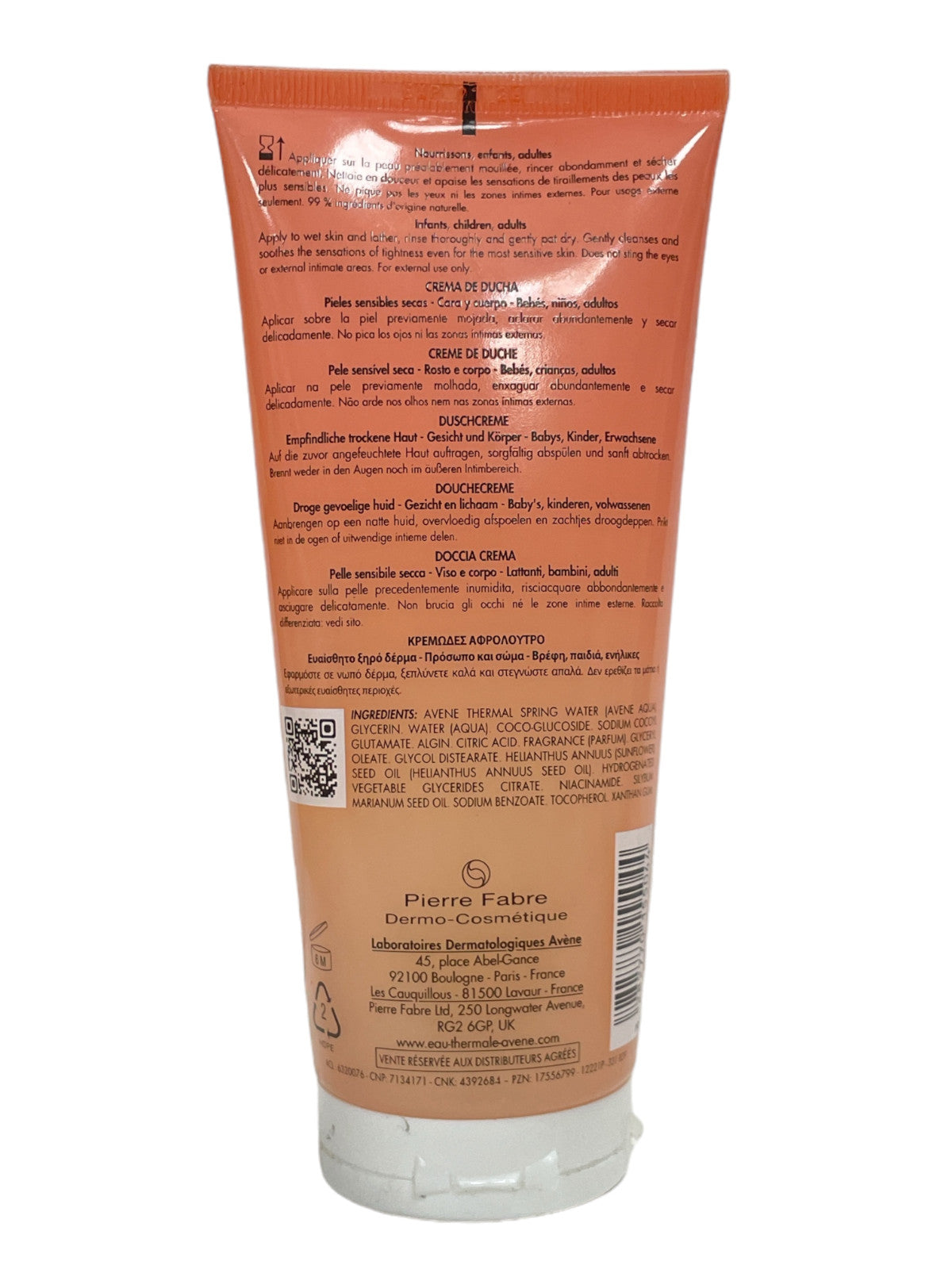 Avène Xeracalm Nutrition Shower Cream - Face & Body, 200ml