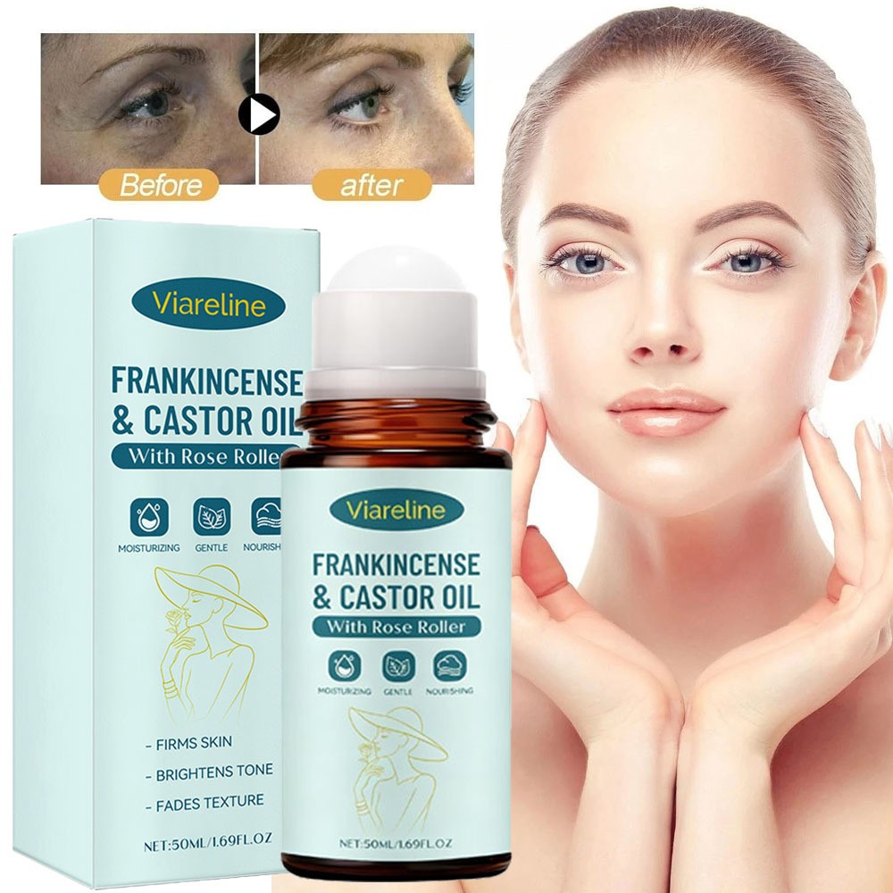 Frankincense Castor Oil Roll-On with Rose Quartz 50ml