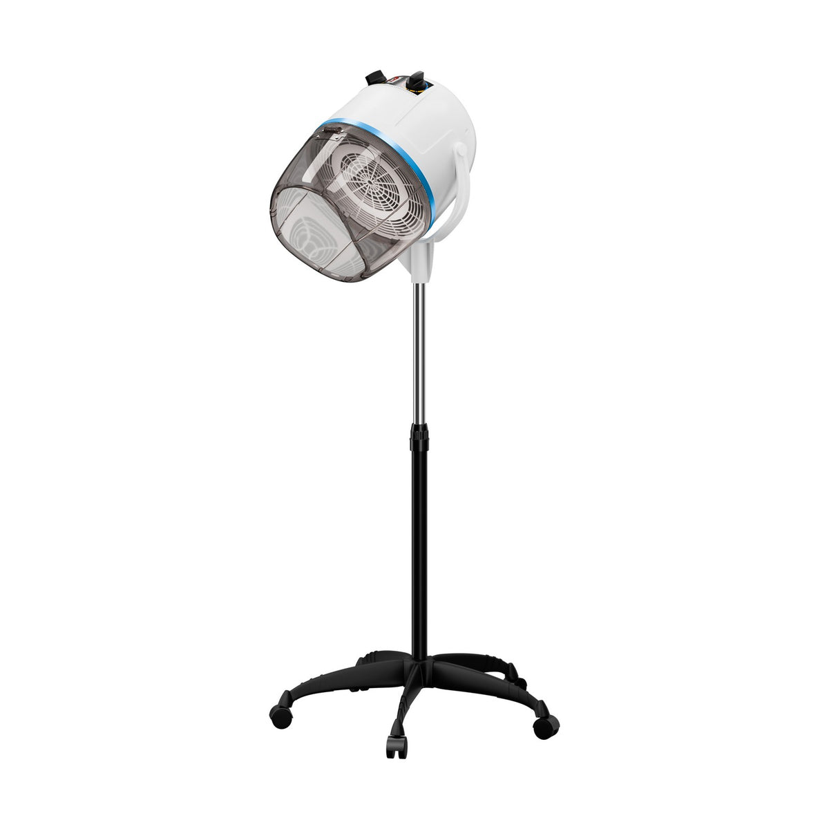 Dryer Rolling Base Salon Wheel Standing Hood Floor Hair Bonnet White