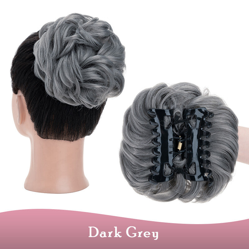 Clip-On Messy Bun Hair Piece Extension for Natural Updos - Blonde