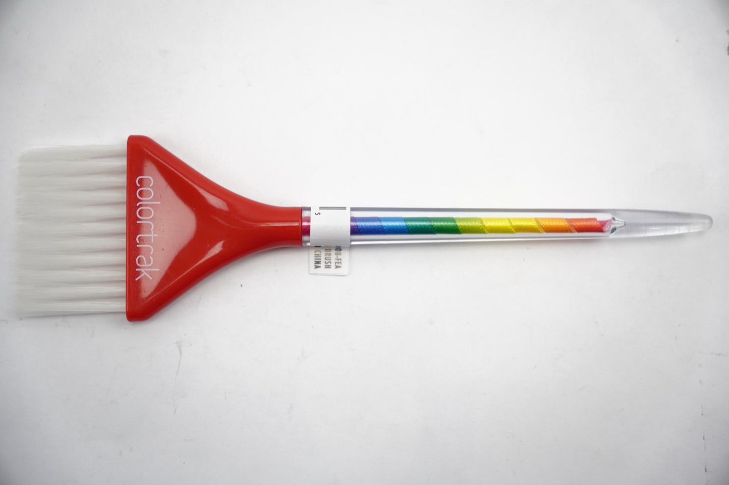 Rainbow Hair Color Brush Set with Soft White Bristles - 3 Pack