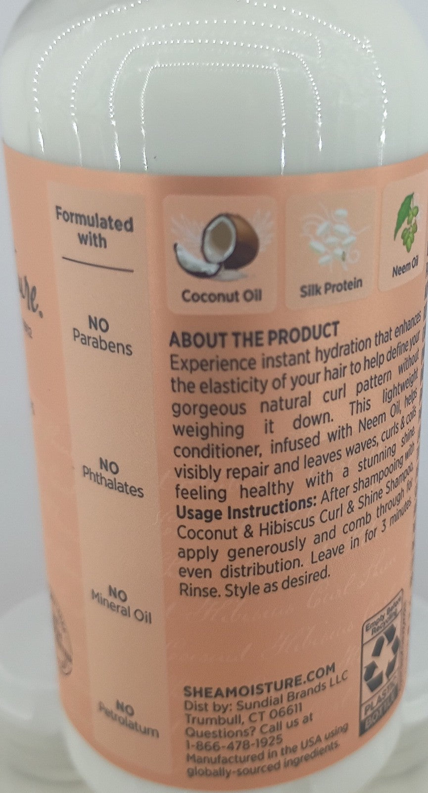 SheaMoisture Coconut Hibiscus Curl & Shine Conditioner for Thick Curly Hair 3.2oz Lot of 8