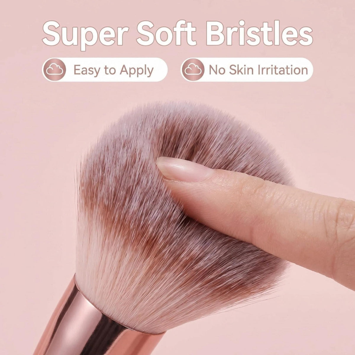 Mini Makeup Brush Set with LED Light Mirror - Portable Beauty Kit