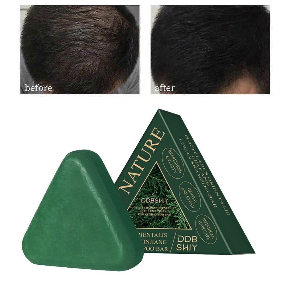 Hair Growth Shampoo Bar with Usman Grass for Thinning Hair & Oily Scalp - Natural & Eco-Friendly