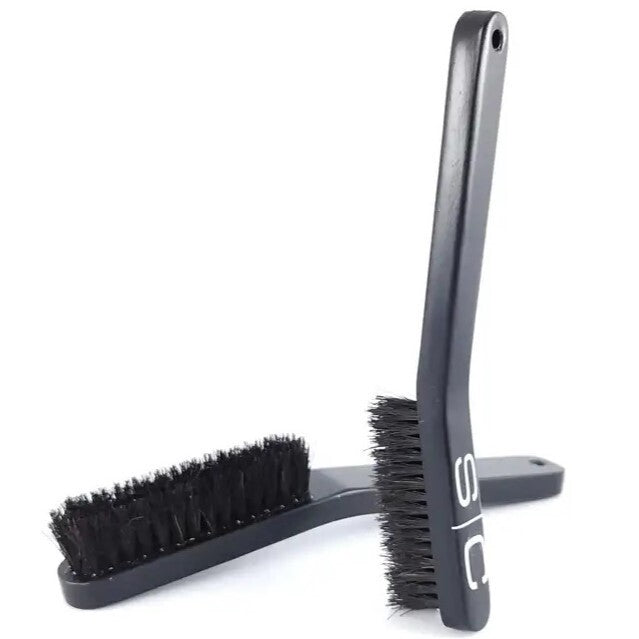 Large Curved Fade Brush for Barbers No Knuckles Design