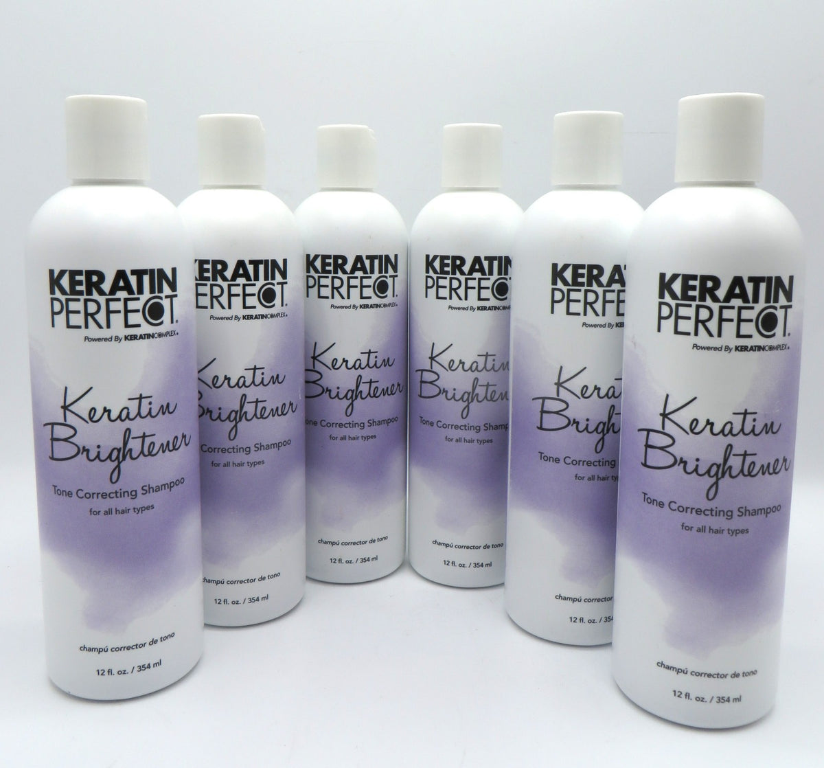 Keratin Brightening Shampoo - Toner Correcting 12 oz - Pack of 6