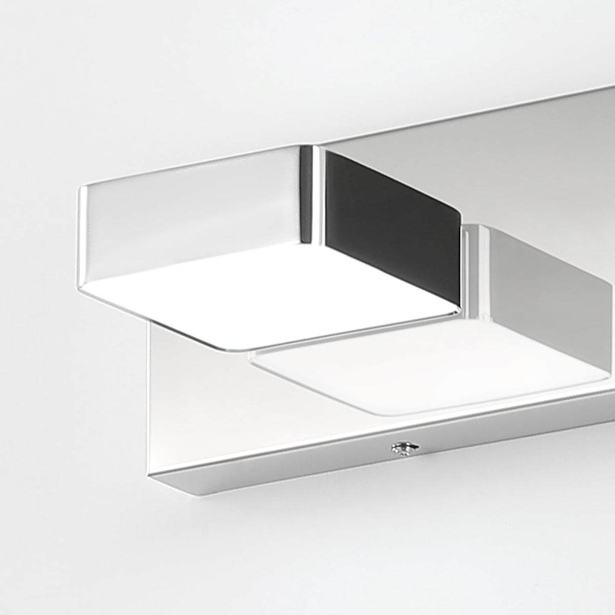 Modern 3-Light LED Bathroom Vanity Light Fixture 24-Inch Chrome Wall Mount