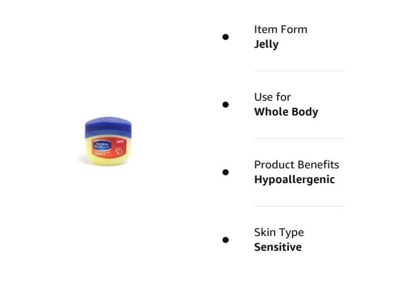 Petroleum Jelly with Vitamin E, Travel Size 1.7 Oz - Pack of 6