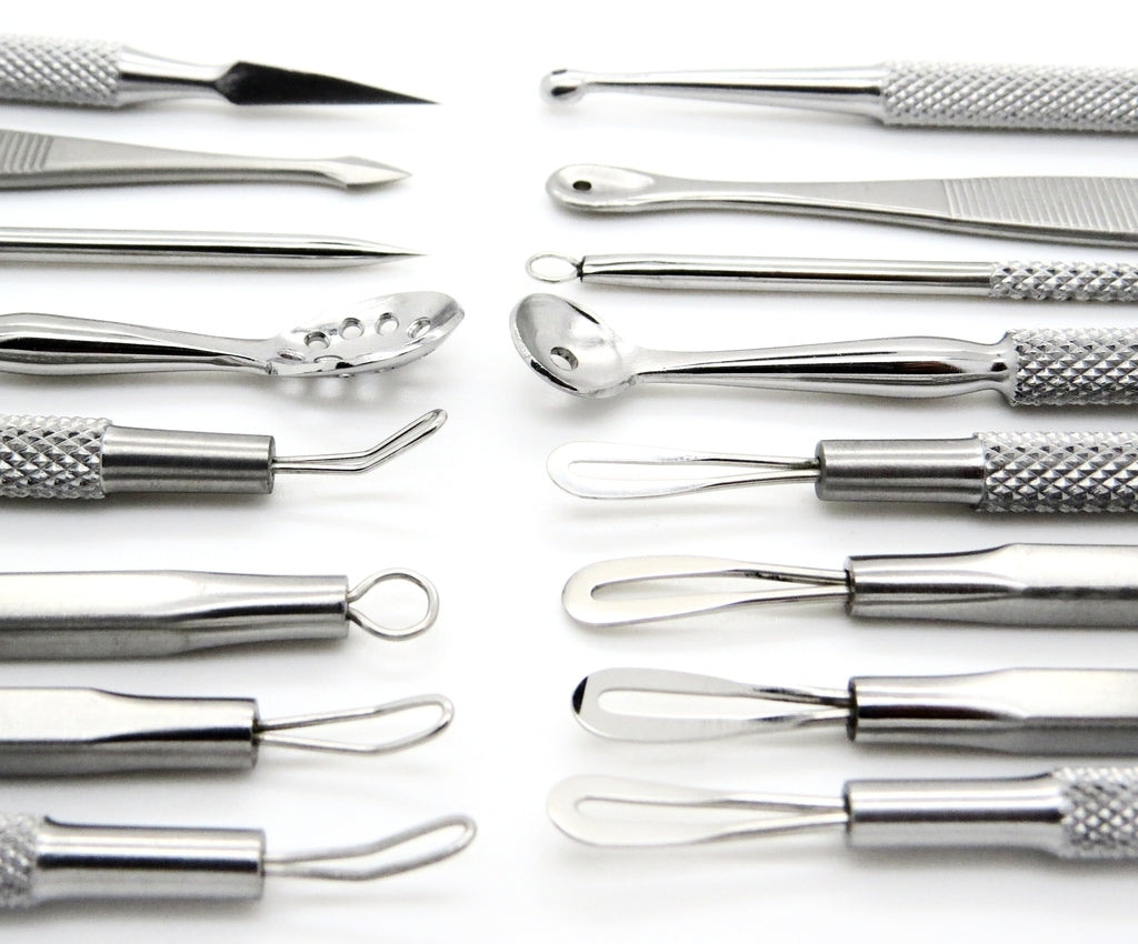 Professional Blackhead Comedone Acne Remover Tool Set - 8 Pieces