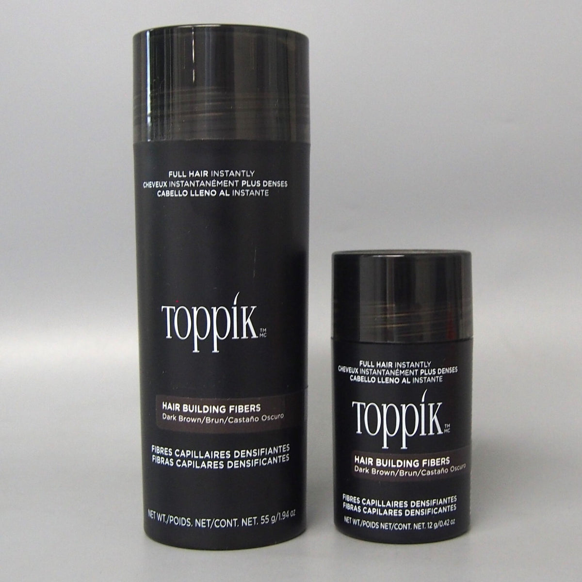 Hair Building Fibers Dark Brown Duo - 55g + 12g