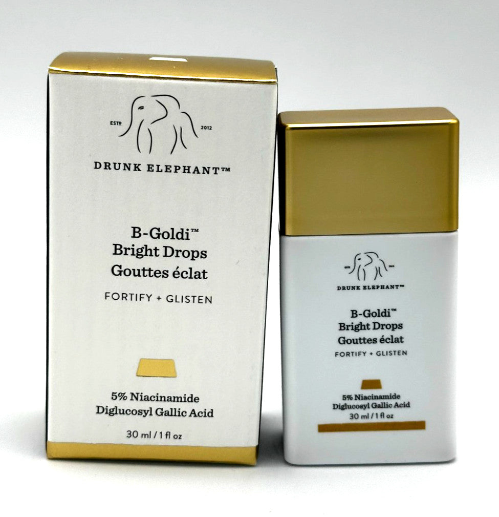 Drunk Elephant B Goldi Bright Drops 30ml Brightening Serum - New