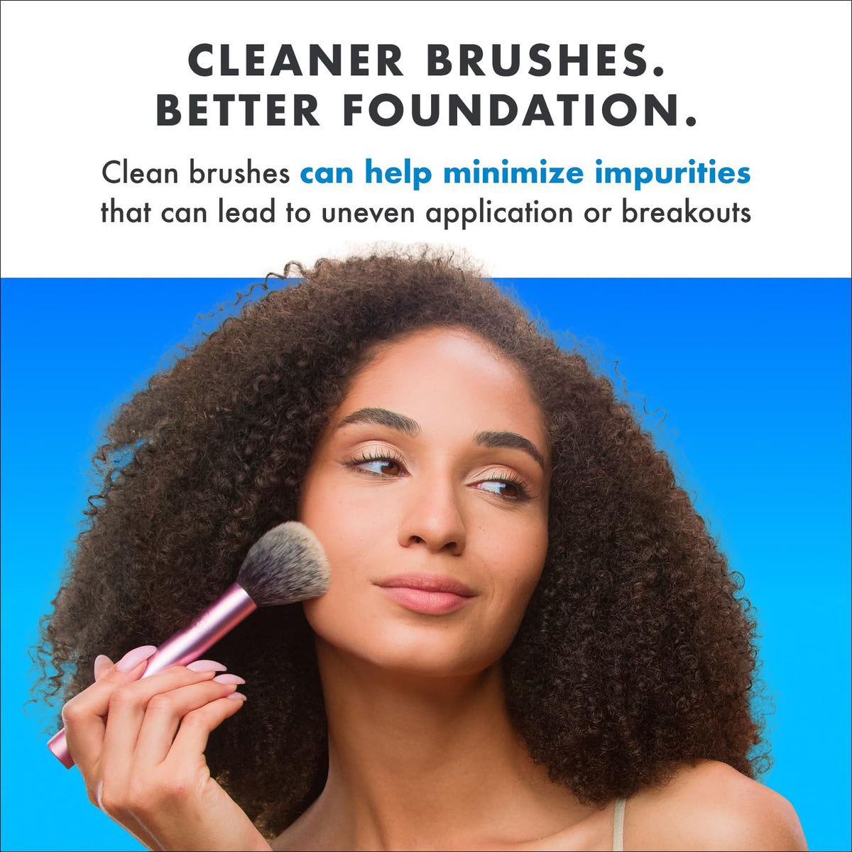 Blue Vanilla Makeup Brush Cleaner Solution - Professional Brush Sanitizer