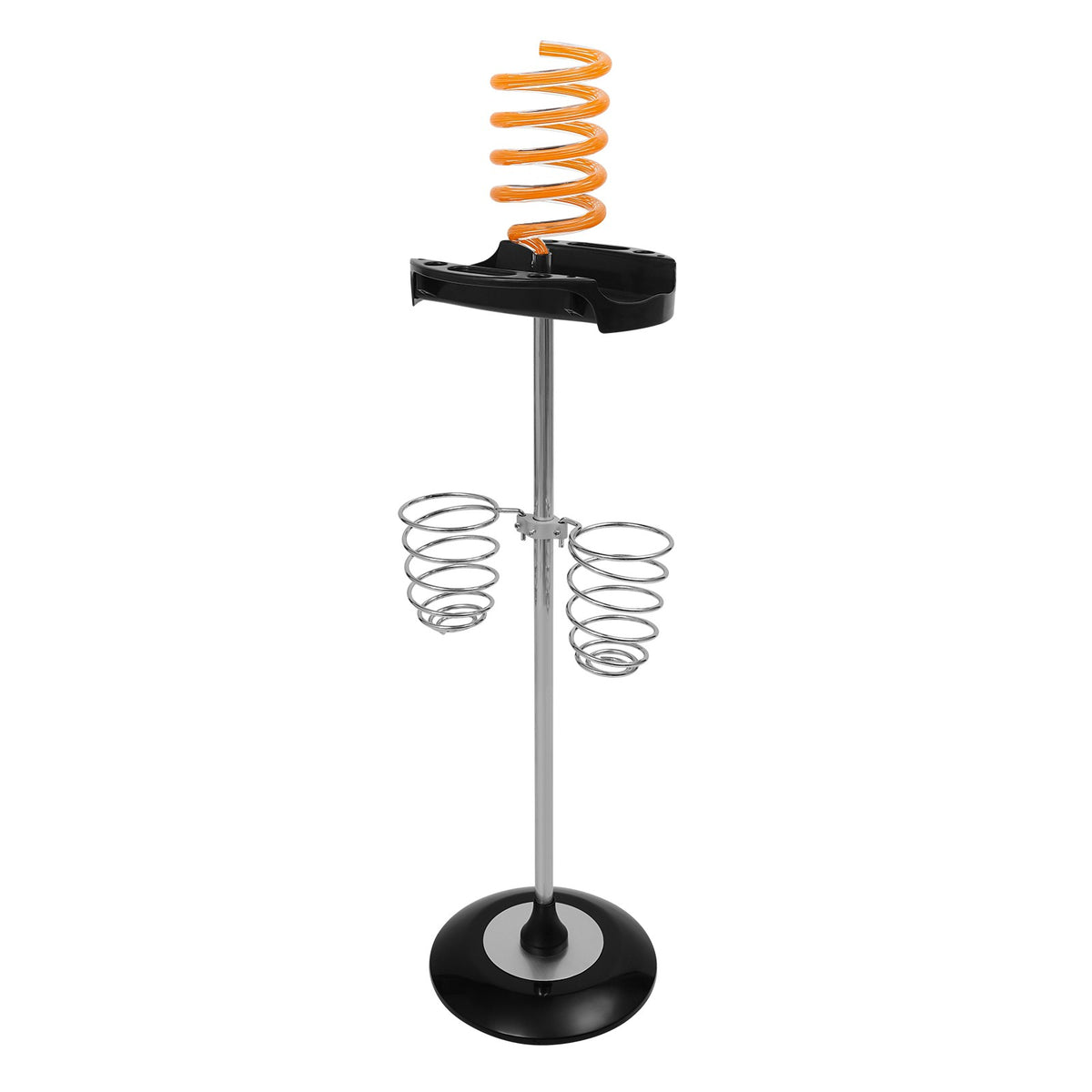 Hair Dryer Stand with Tray and Spiral Holder | Salon Organizer
