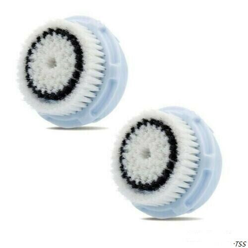 Delicate Facial Brush Heads for Clarisonic, 2 Pack - Fits Mia, Aria, Pro & More