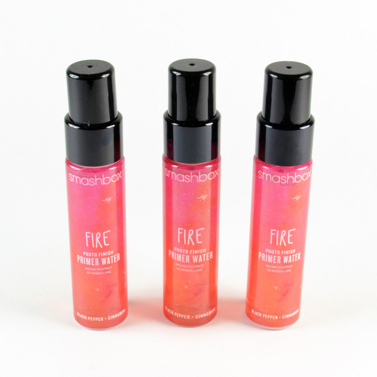 Smashbox Fire Primer Water Set - Black Pepper & Cinnamon, 3 x 1 Oz