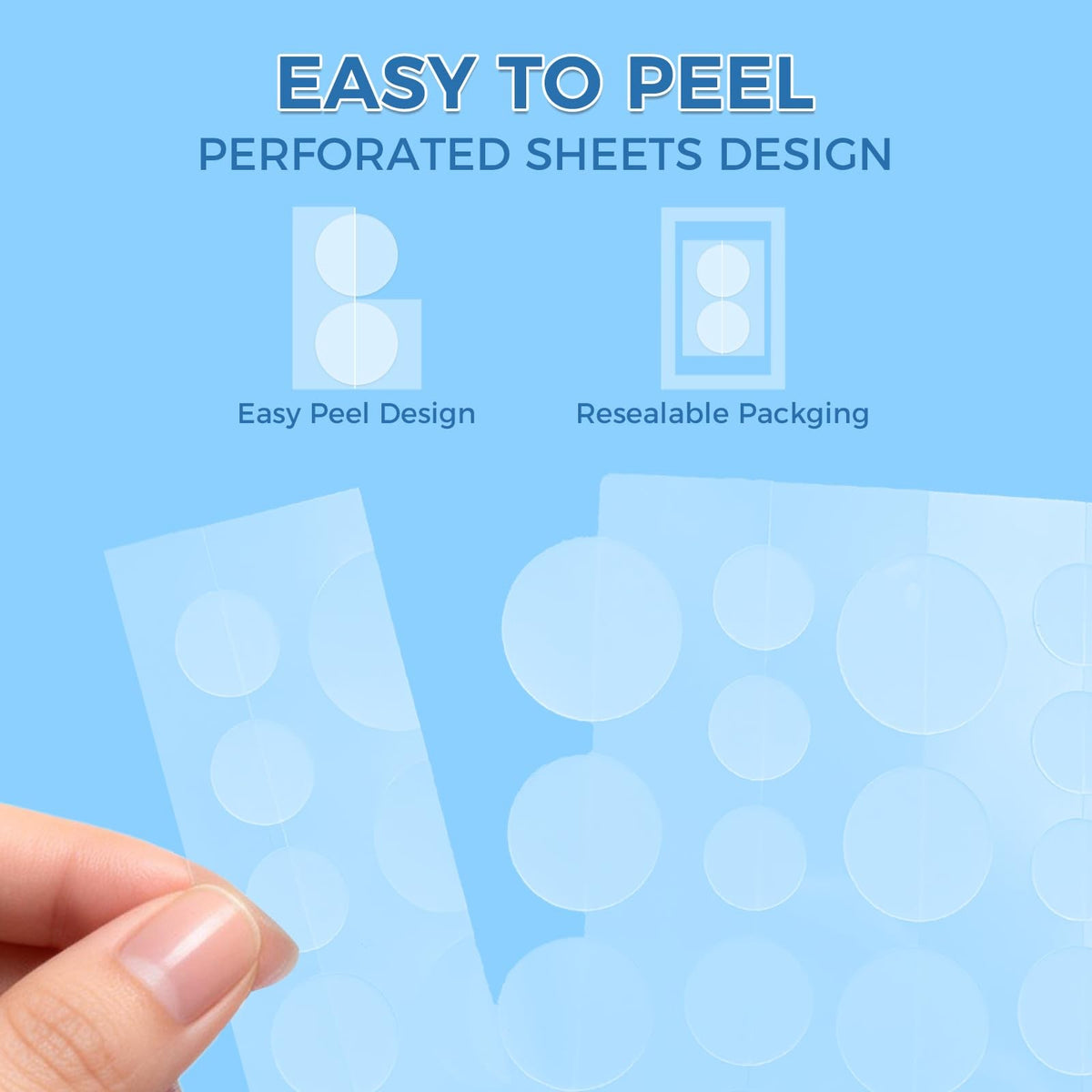 Hydrocolloid Acne Patches with Natural Ingredients - 320 Count, Invisible Spot Treatment