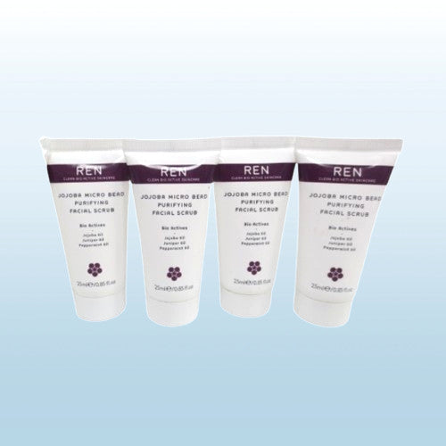 REN JOJOBA MICRO BEAD PURIFYING FACIAL SCRUB 0.85 OZ LOT OF 4