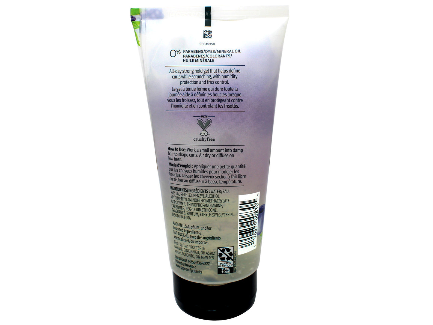 Herbal Essences Curl Scrunching Hair Gel - Level 3 Hold, Berry Scent, 6 oz, 4 Pack