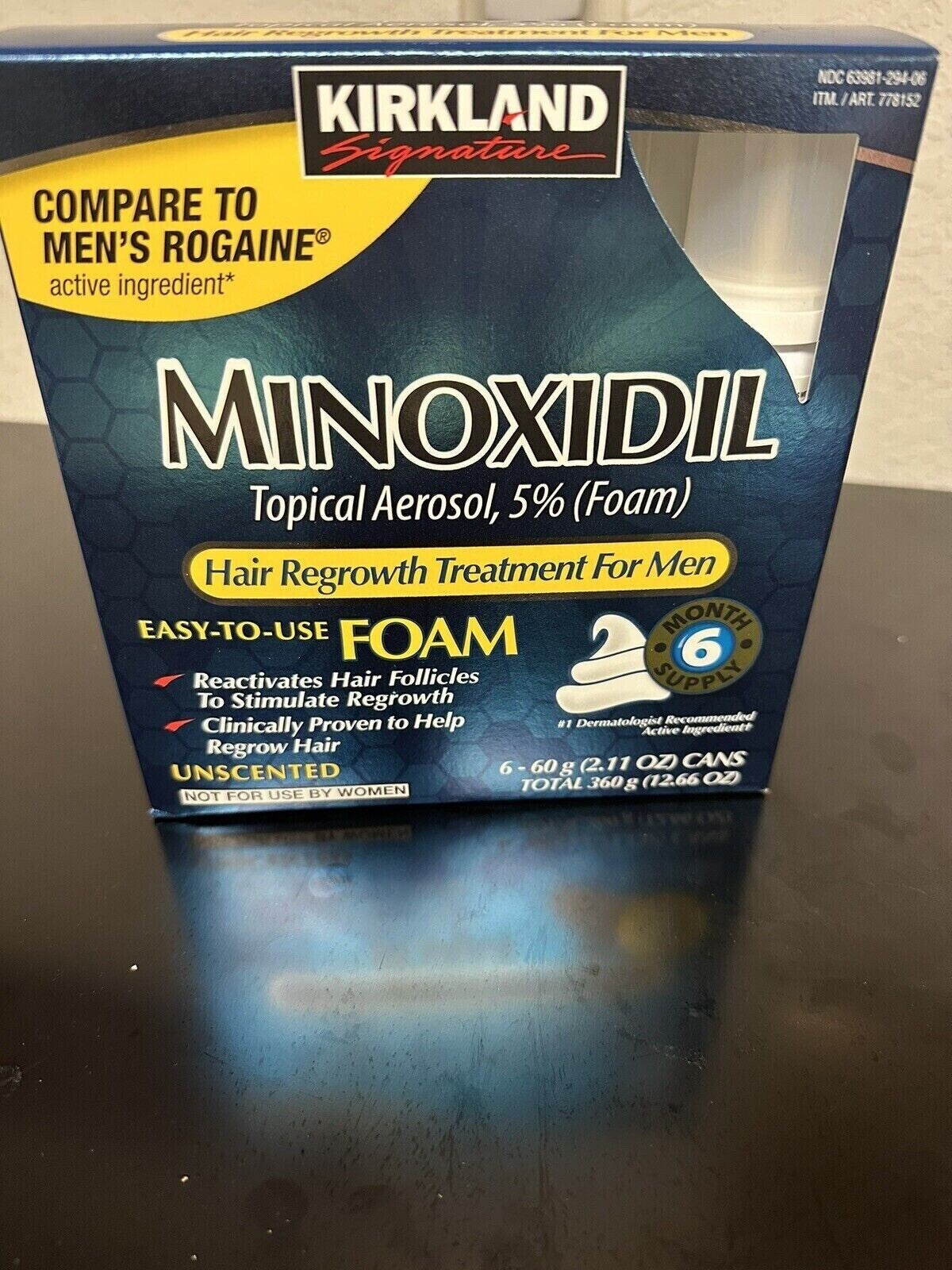 Minoxidil 5% Foam Hair Regrowth Treatment for Men - 6 Month