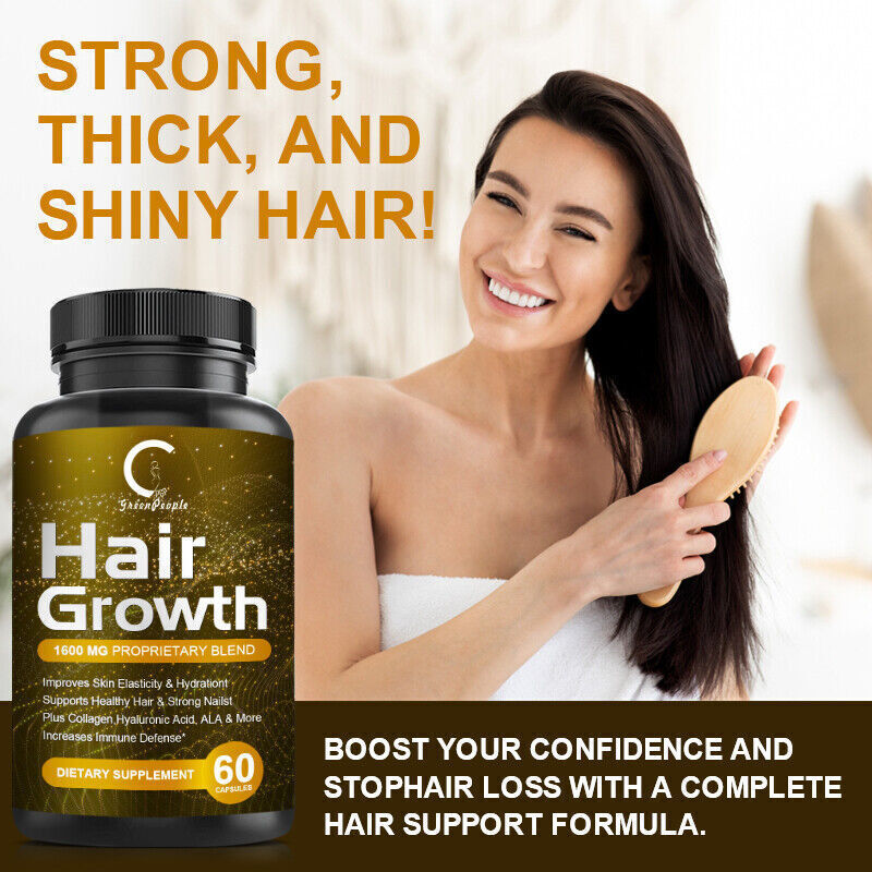 Hair Growth Capsules - 60 Count DHT Blocker Supplement