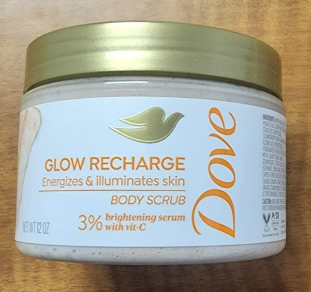 Dove Body Scrub Glow Recharge Energizes & Illuminates Skin 3 Pack 12