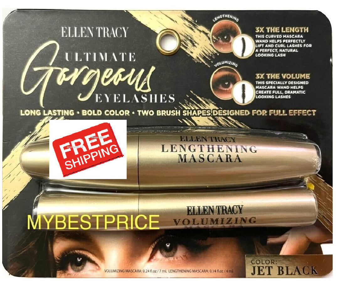 Ellen Tracy Mascara Duo - Volumizing & Lengthening All Day Wear